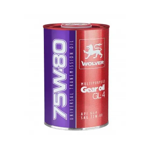 ACEITE 75W80 1LT SINTETICO API GL4 WOLVER UE:12