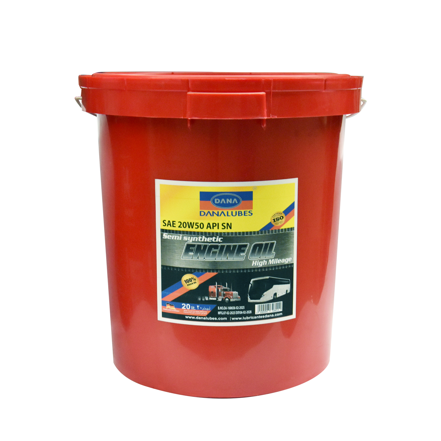 ACEITE 20W50 20LT SEMI SINTETICO GASOLINA API SL DANA UE:1